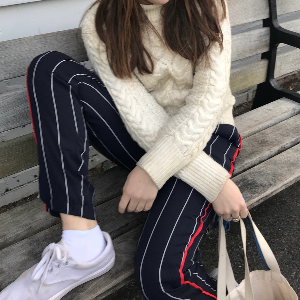 Anthropologie Striped Pants